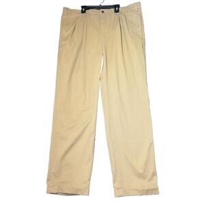 Orvis Pants Khaki Tan Chino Mens Size 40 Straight Leg Casual Work Flat Front‎